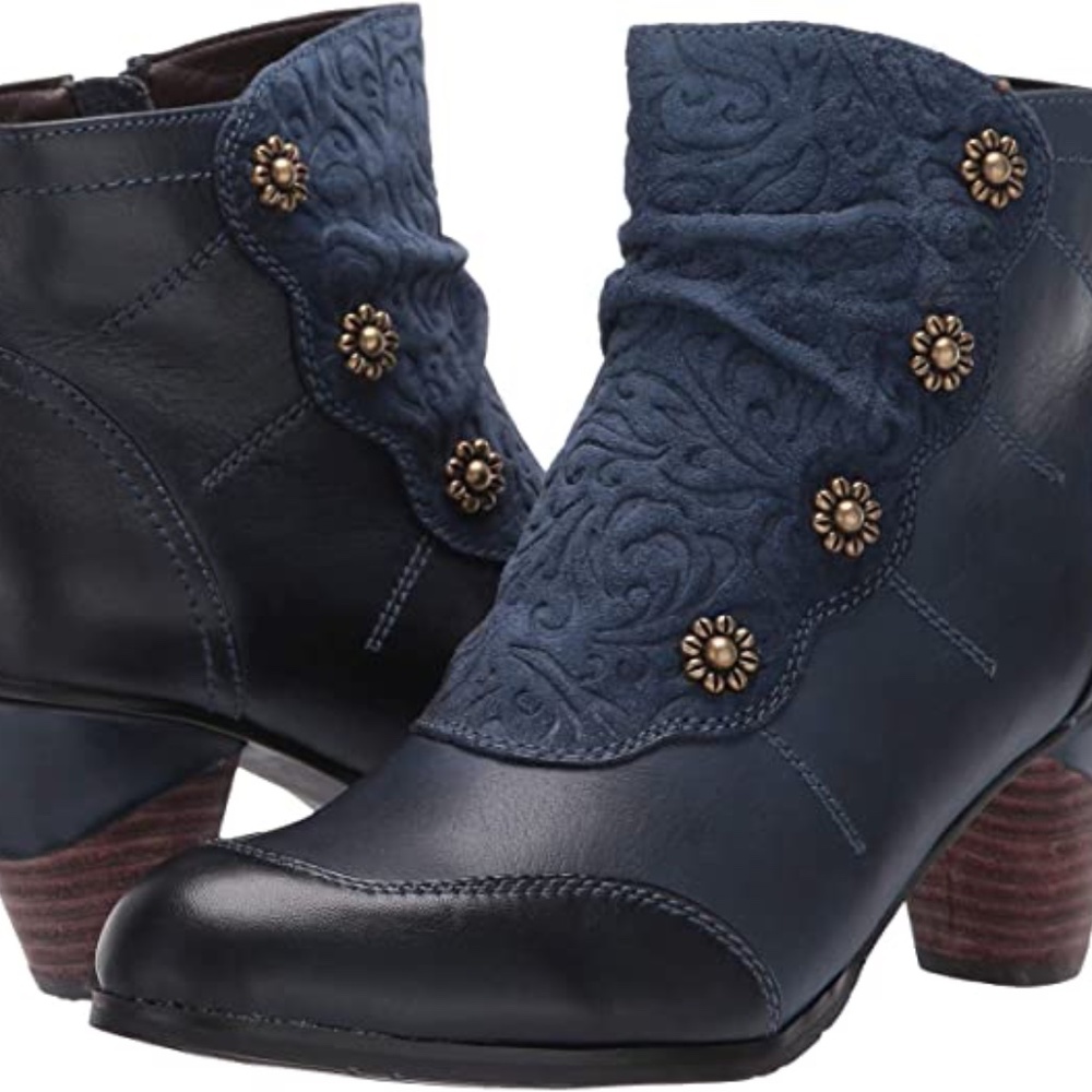 Belgard Navy Ankle Boots